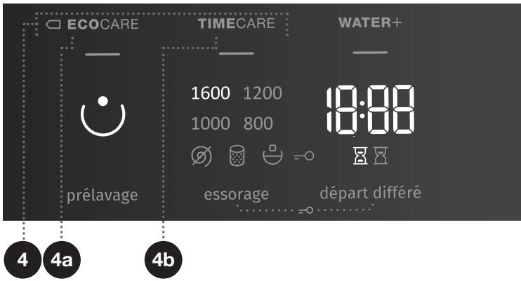 GORENJE WEI843 - Étape 4: choix des réglages - 1