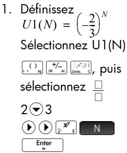 HP NW249AA GRAPHIQUE 39GII - Exemple supplémentaire : suites définies explicitement - 1