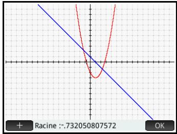 HP NW249AA GRAPHIQUE 39GII - Pour trouver une racine de la fonction quadratique - 4