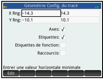 HP NW249AA GRAPHIQUE 39GII - Vue configuration du tracé - 1