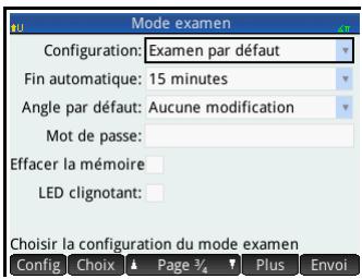 HP NW249AA GRAPHIQUE 39GII - Activation du mode examen - 2
