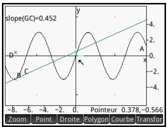 HP NW249AA GRAPHIQUE 39GII - Entre parenthèses, ajoutez le nom de la tangente (GC), puis appuyez sur OK - 1