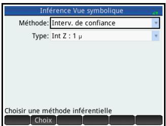 HP NW249AA GRAPHIQUE 39GII - Sélection d'une méthode inférentielle et d'un type de statistique - 1