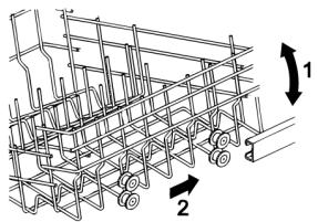 TEKA DW1 605 FI - ADJUSTING THE UPPER BASKET - 2