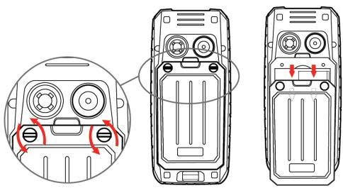 ENERGIZER ENERGY E10 - Install the SIM card and battery - 1