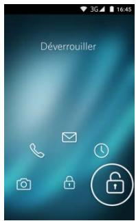 LOGICOM LE POSH 170 - Pour déverrouiller l'écran : - 3