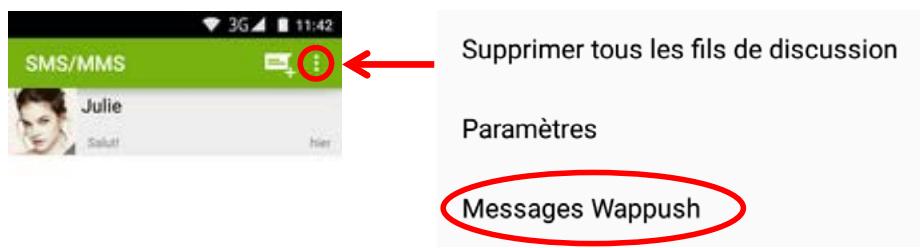LOGICOM LE POSH 170 - Envoyer un SMS ou MMS : - 1