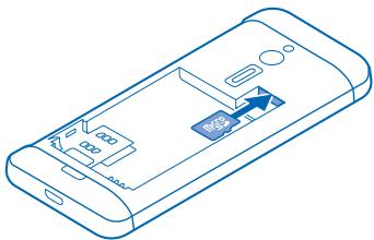 NOKIA N208 - Insert the SIM, memory card, and battery - 5