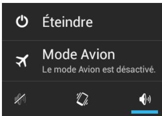 THOMSON SEREA 49 - Eteindre votre téléphone, activer le mode avion, le mode silencieux et le mode vibreur - 1