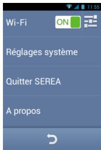 THOMSON SEREA 49 - Quitter l'interface SEREA pour retourner à android - 1