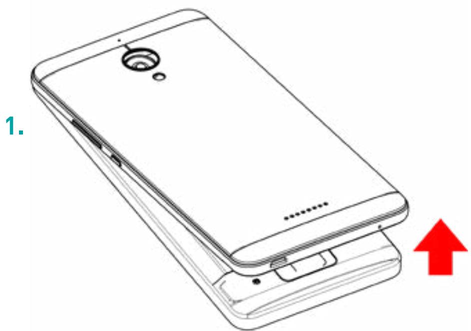 WIKO LENNY 3 MAX - - Insertion de la carte SIM - 1 SIM - 1