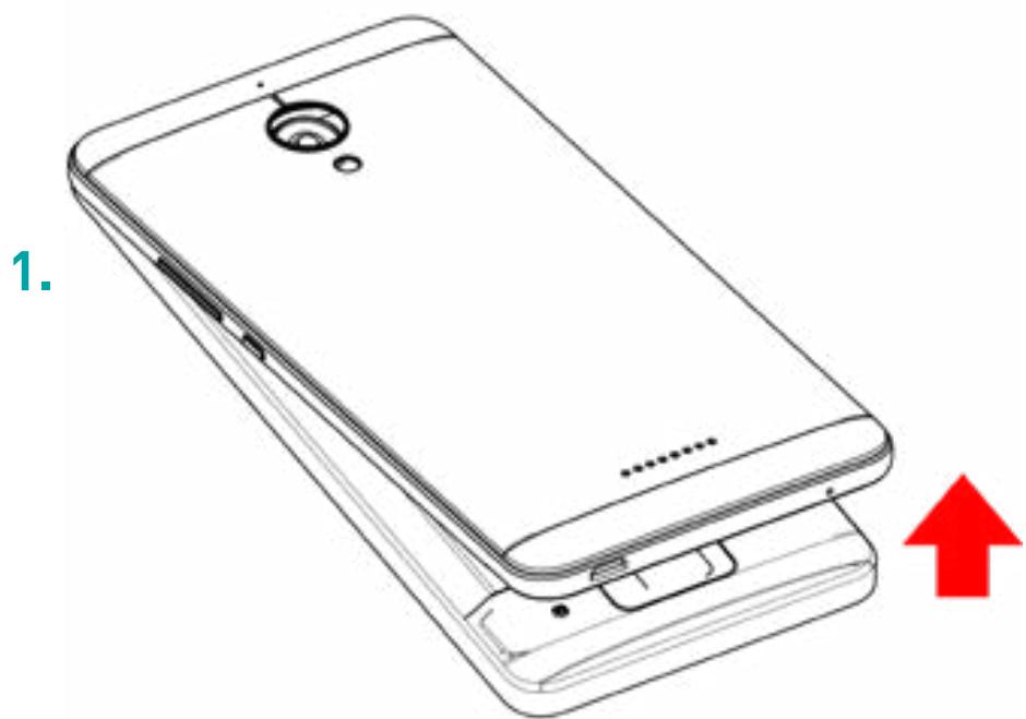 WIKO LENNY 3 MAX - ~ Instalación de tarjetas SIM - 2 SIM - 1