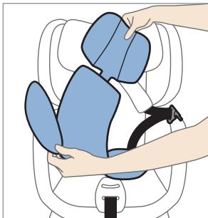 RECARO OPTIA FIX - Zapinanie danecka (z regulacja wysokosci pasów) - 8