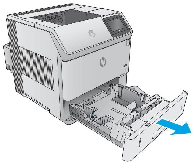 HP LASERJET MANAGED MFP E62565 - Ouvrez le bac. - 1