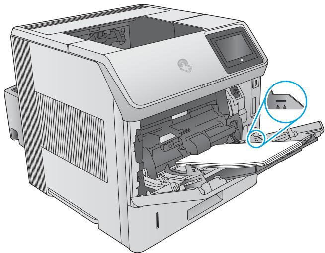 HP LASERJET MANAGED MFP E62565 - Chargement du bac 1 - 4