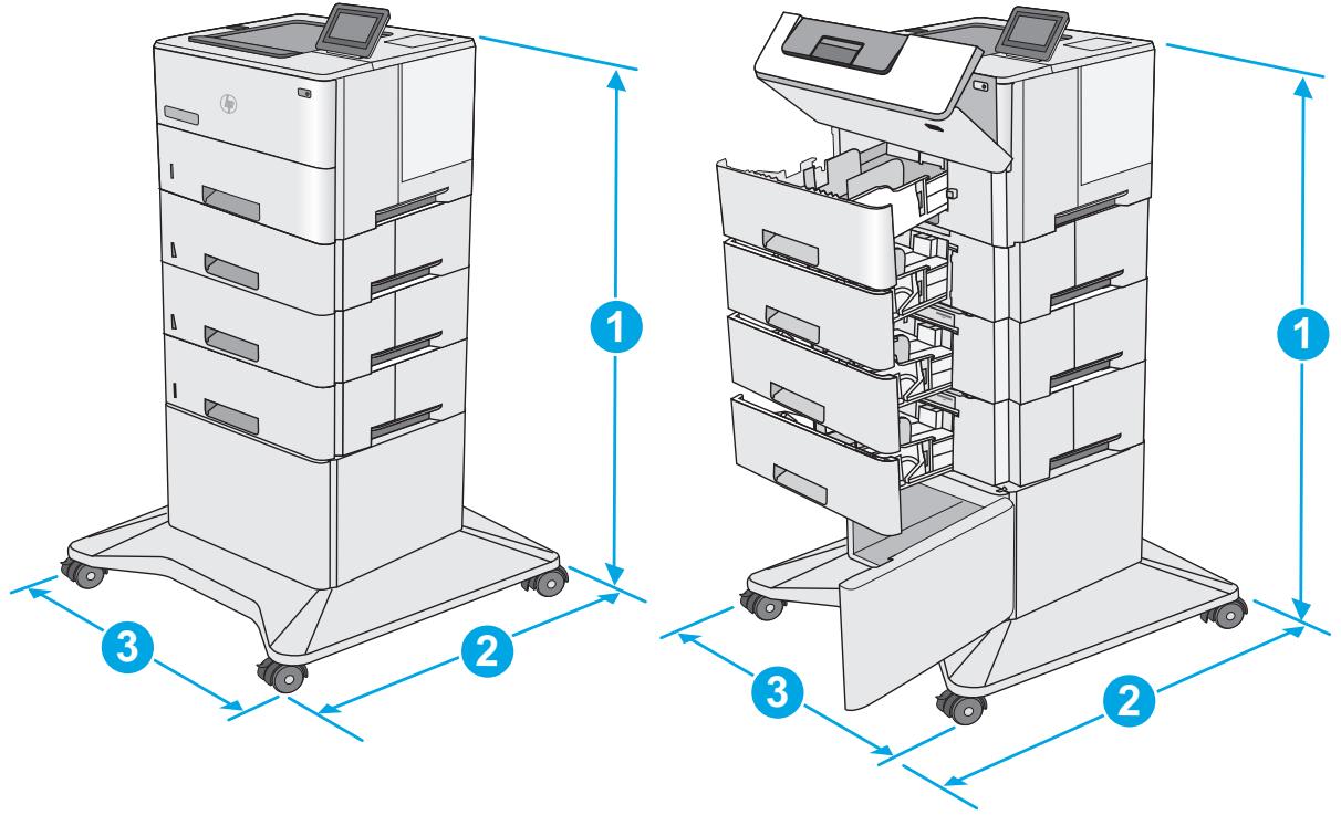 HP XPRESS SL-C4060FX - Dimensions de l'imprimante - 9