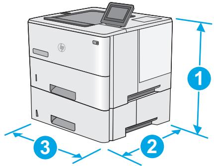 HP XPRESS SL-C4060FX - Dimensions de l'imprimante - 3