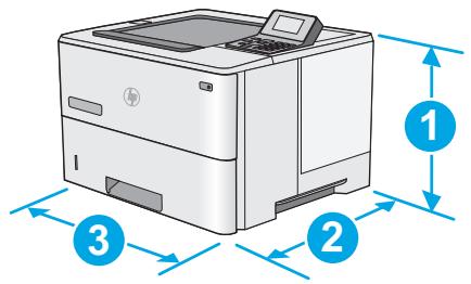 HP XPRESS SL-C4060FX - Dimensions de l'imprimante - 1