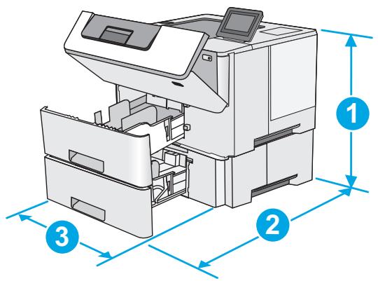 HP XPRESS SL-C4060FX - Dimensions de l'imprimante - 4
