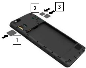 GIGASET GS170 - Insérer les cartes SIM et SD - 1