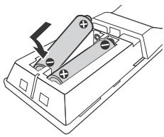 SONY BRP 1100 - Inserimento delle pile nel telecomando - 2