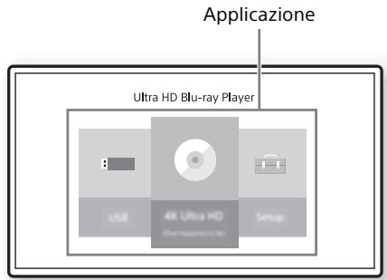 SONY BDP S1700  -  BDPS1700B -  BDP-S1700 - Display della schermata del menu iniziale - 1