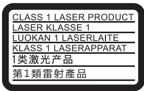 SONY BDP S1700  -  BDPS1700B -  BDP-S1700 - Attention - 2