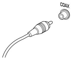 MARANTZ DV 3002 - Connecting coaxial cables - 1