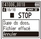 OLYMPUS LS-P1 - Suppression de fichiers - 2