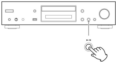 TEAC CDP650 - Appuyez sur la touche Lecture/Pause (▶ /II). - 1