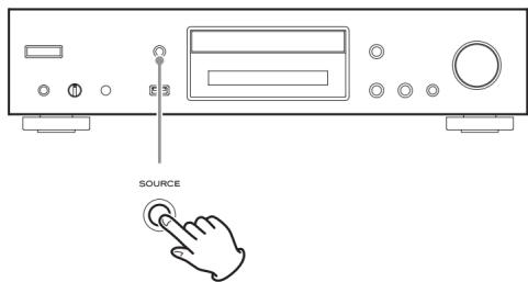 TEAC CDP650 - Appuyez sur la touche SOURCE pour choisir le CD comme source. - 1