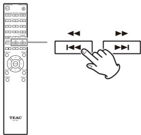 TEAC CDP650 - Recherche d'un passage de piste - 1