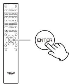 TEAC CDP650 - Après avoir sélectionné le fichier souhaité, appuyez sur la touche ENTER ou sur la touche Lecture (▶). - 1