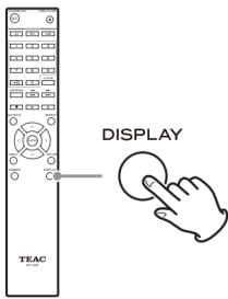 TEAC CDP650 - Informations affichées à l'écran (CD/USB/NET) - 1