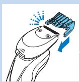 PHILIPS BT7201/16 - Utilisation de l'accessoire barbe avec sabot - 1