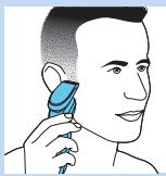 PHILIPS BT7201/16 - Uso del recortador - 1