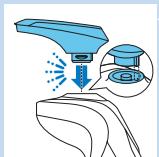PHILIPS BT7201/16 - Using the trimmer attachment - 2