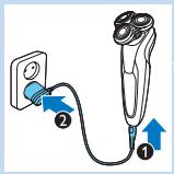 PHILIPS BT7201/16 - Carga con el adaptador - 1