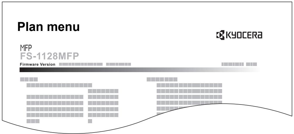 KYOCERA 1030 & FS-1030D,MV - Plan menu - 1