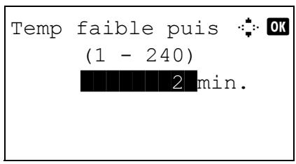 KYOCERA 1030 & FS-1030D,MV - Temporisation faible consommation - 5