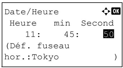 KYOCERA 1030 & FS-1030D,MV - Configuration de la date et de l'heure - 13