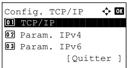 KYOCERA 1030 & FS-1030D,MV - Configuration tcp/ip (IPV6) - 5