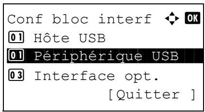 KYOCERA 1030 & FS-1030D,MV - Périphérique USB (paramètre de l'interface USB) - 4