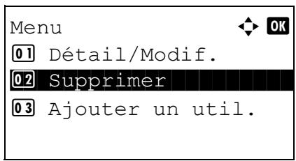 KYOCERA 1030 & FS-1030D,MV - Modification des informations utilisateur - 2