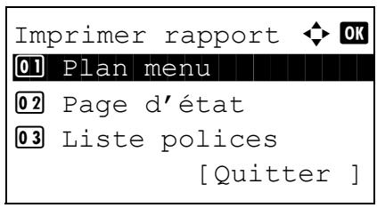 KYOCERA 1030 & FS-1030D,MV - Liste des polices - 4