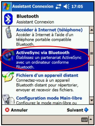 HP PHOTOSMART A532,MV - Établissement d'une connexion ActiveSync - 1