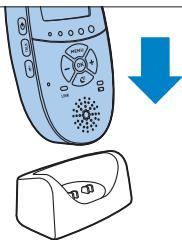 PHILIPS AVENT ECOUTE-BEBE SDC620 - Ricarica dell'unità genitore - 2