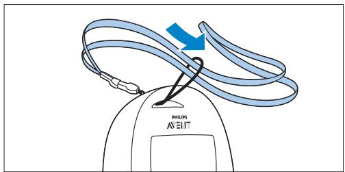 PHILIPS AVENT ECOUTE-BEBE SDC620 - Connecting the neck strap - 2