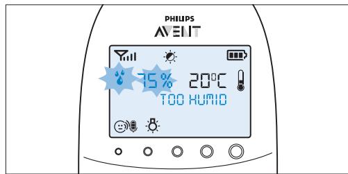 PHILIPS AVENT ECOUTE-BEBE SDC620 - Luftfeuchtigkeit - 3