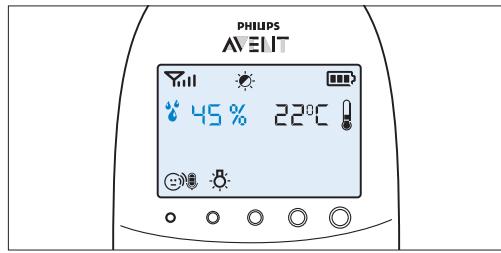PHILIPS AVENT ECOUTE-BEBE SDC620 - Vochtigkeit - 1